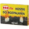 Кубики для розпалювання вогню (білі) "ORO-fix" Кубики для розпалювання вогню (білі) "ORO-fix"