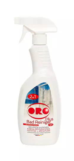 Рідина для миття ванних кімнат і душових кабін 2 в 1 PLUS BadRainiger  750ml  ORO Рідина для миття ванних кімнат і душових кабін 2 в 1 PLUS BadRainiger  750ml  ORO