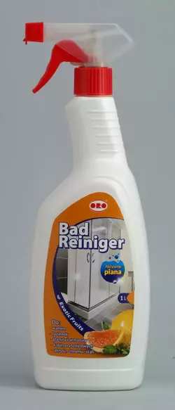 Рідина для миття ванних кімнат і душових кабін "екзотичні фрукти" BadRainiger 1 л ORO Рідина для миття ванних кімнат і душових кабін "екзотичні фрукти" BadRainiger 1 л ORO